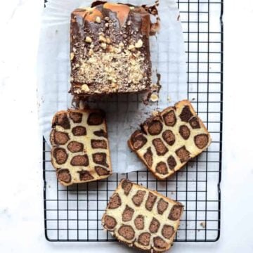 Leopard brioche cake recipe