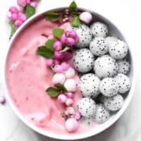 rosewater and raspberry smoothie bowl recipe