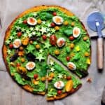 Butternut Squash base pizza with green sauce