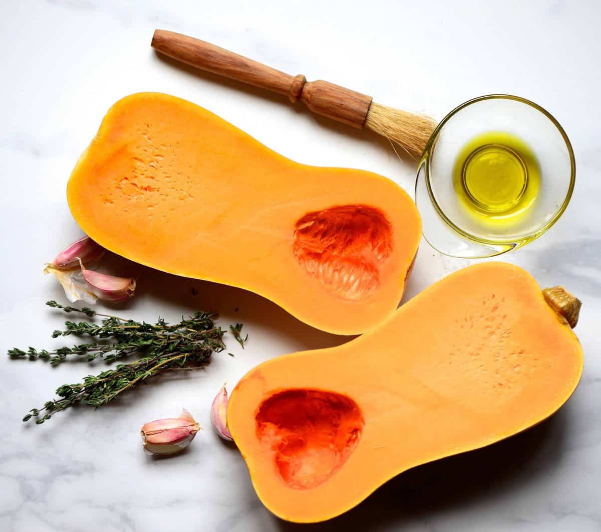 Butternut Squash and olive oil