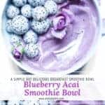 blueberry acai smoothie bowl