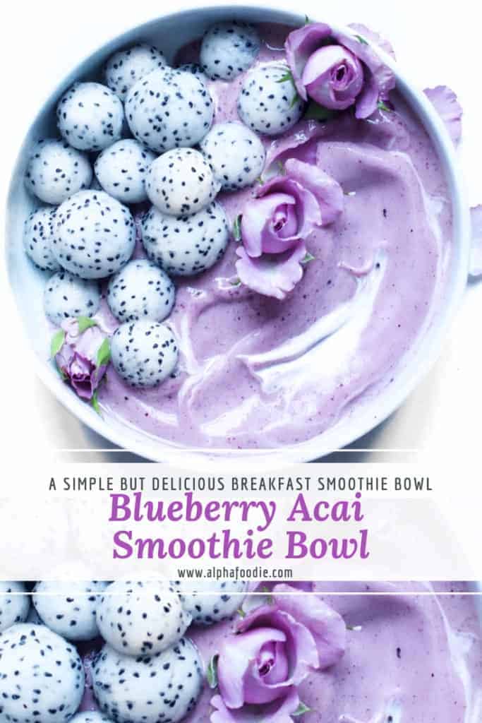 blueberry acai smoothie bowl