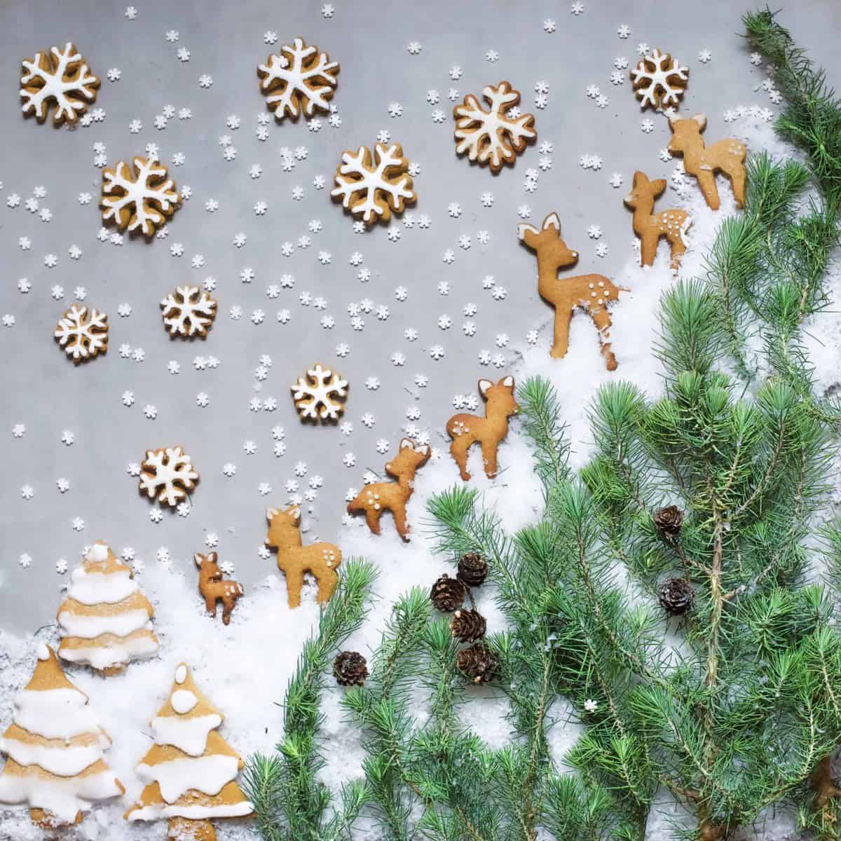 gingerbread fawn cookies