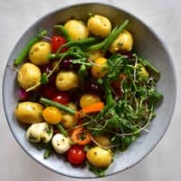 healthy potato salad in a jar recipe. meal-prep