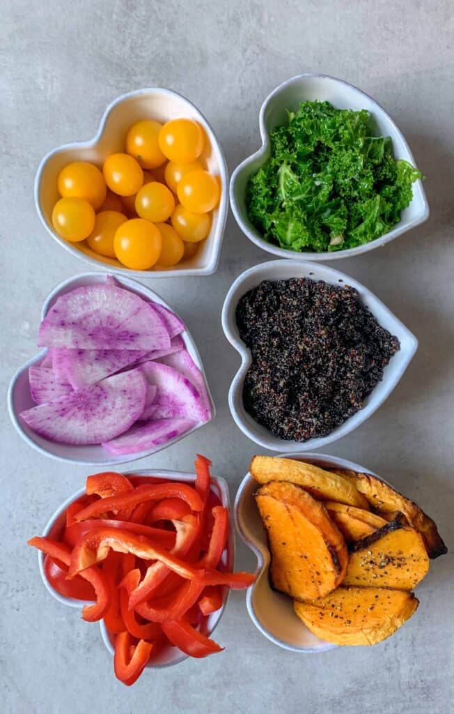 quinoa & butternut squash salad in a jar recipe . healthy meal-prep recipe
