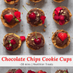 cookie cups recipe ice cream berries roses