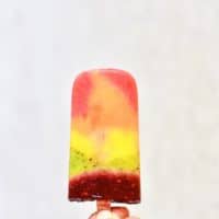 Colorful fruit lollies