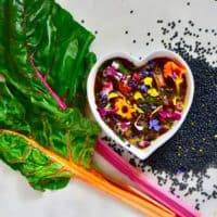 healthy vegan rainbow chard soup