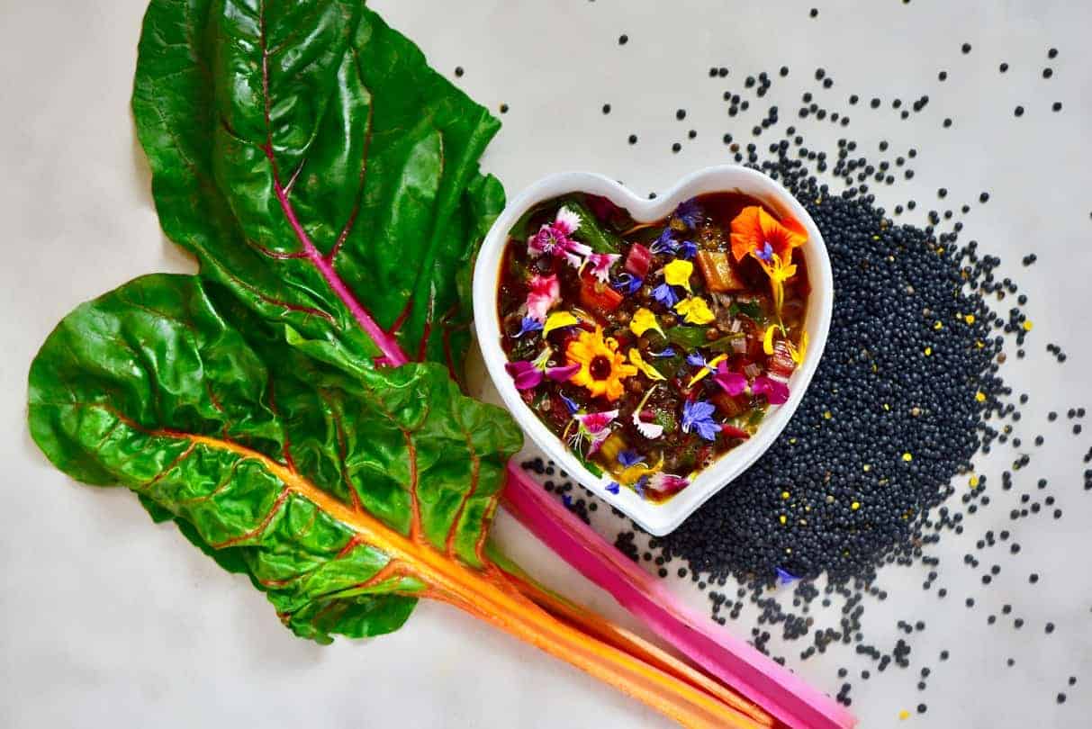 Healthy Lentil Soup with Rainbow Chard-image