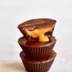 6 Ingredient Healthier Vegan Chocolate Peanut Butter Cups