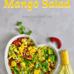 This healthy rainbow summer salad is perfect for entertaining! With a tropical mango twist and rainbow veggies including sweetcorn & avocado, this fresh and delicious salad is sure to impress!