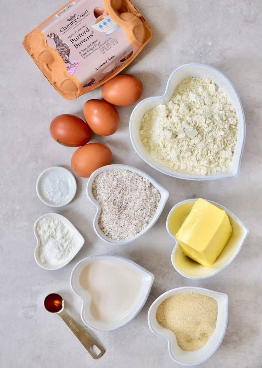 Ingredients for cake