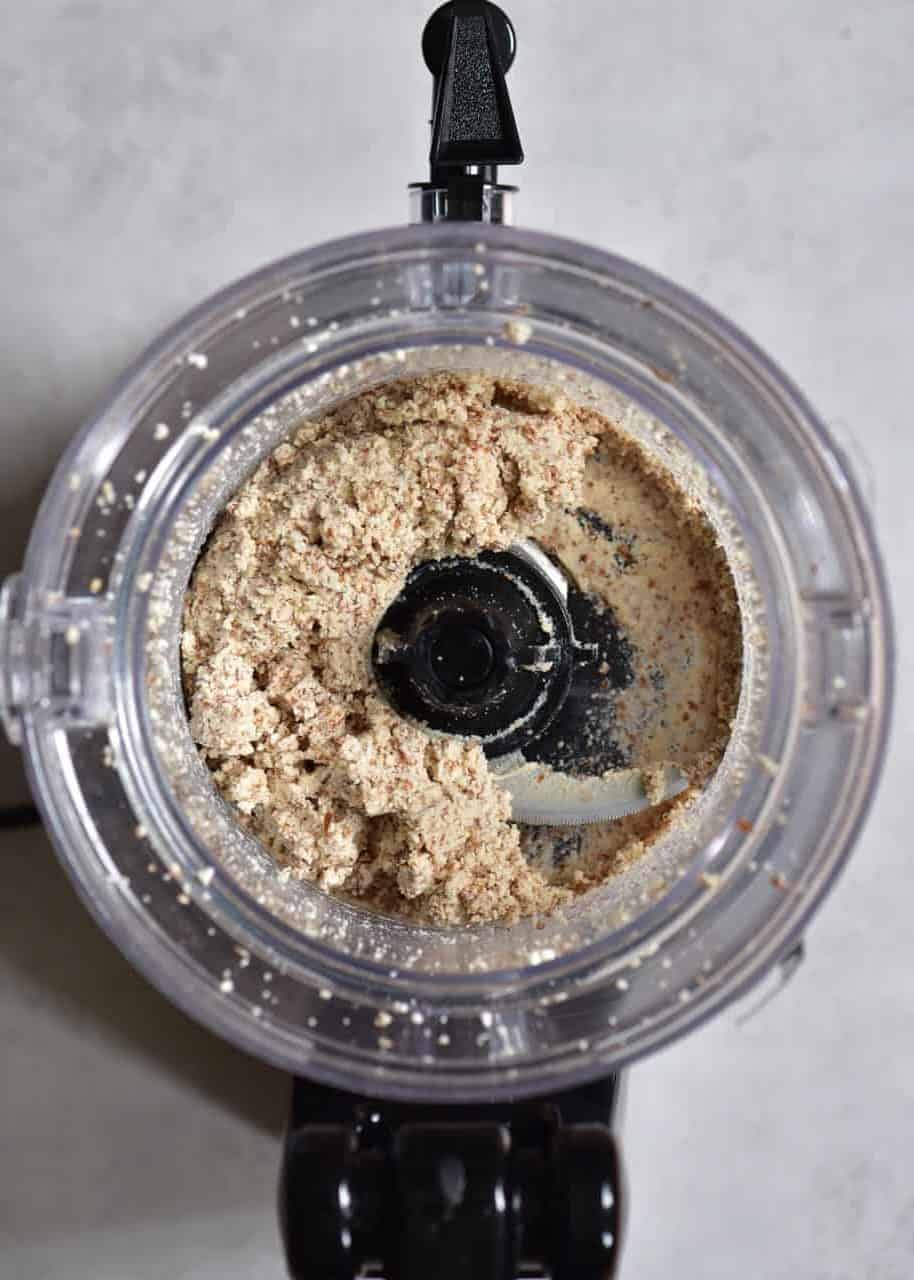 Almond meal in a blender