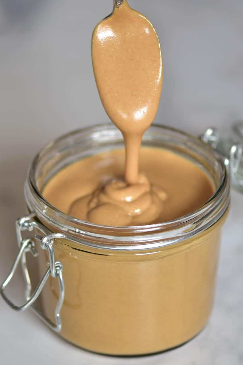 Homemade Peanut Butter to make super easy dairy-free nut milk