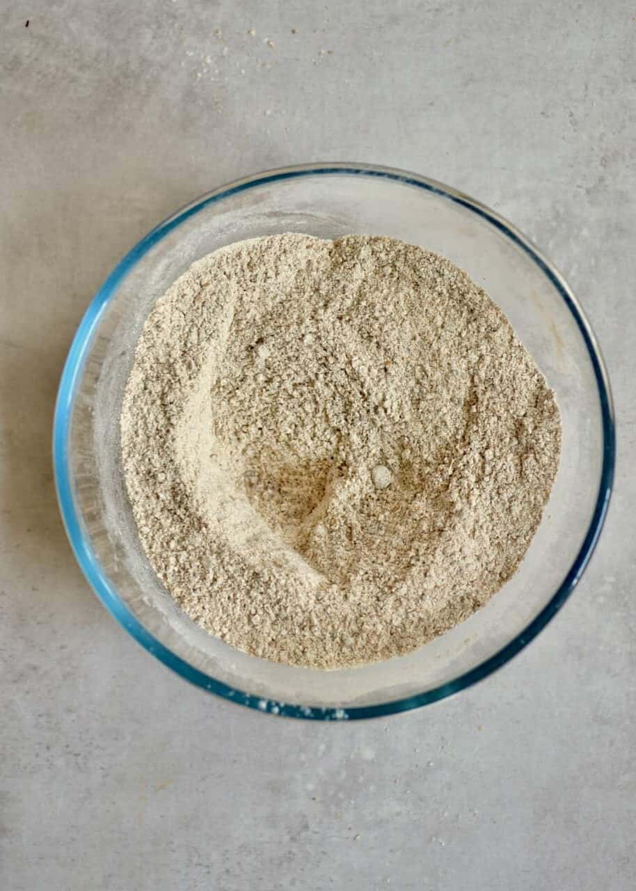 Flour mixture in a bowl