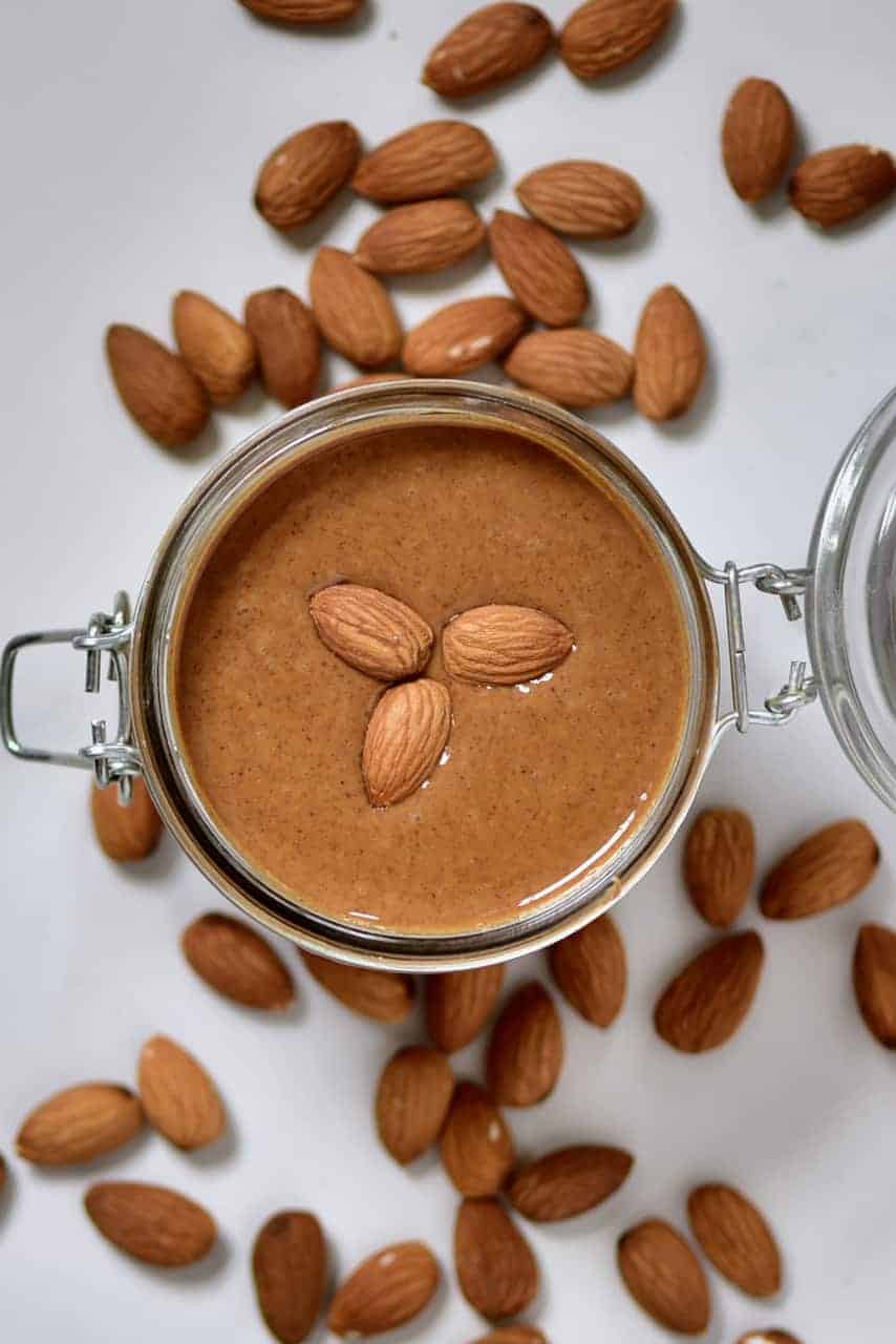 Homemade almond butter. Oil-free, vegan, refined sugar-free