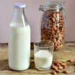 homemade zero-waste almond milk