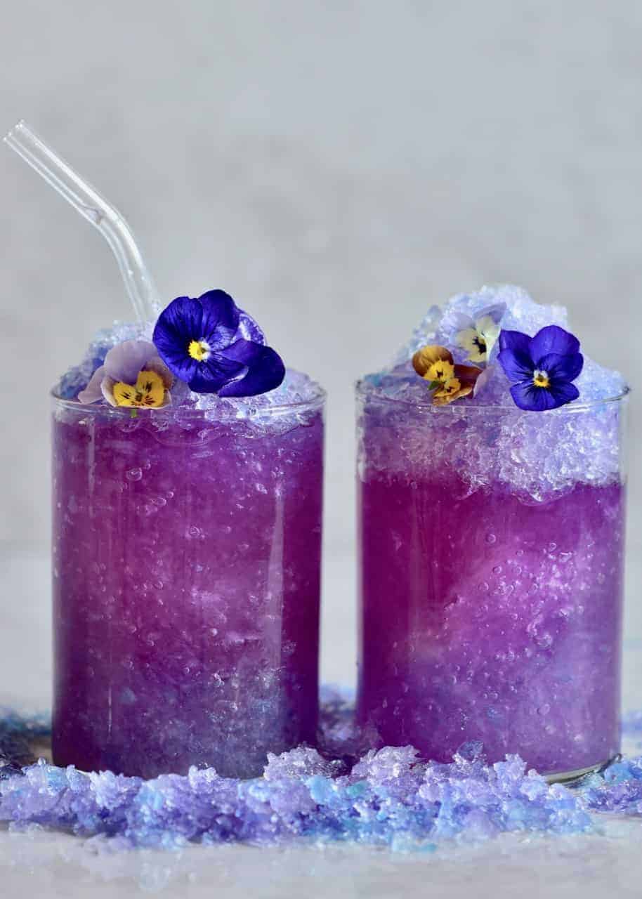 Lavender Butterfly Pea Tea Soda, Flower Tea Recipe