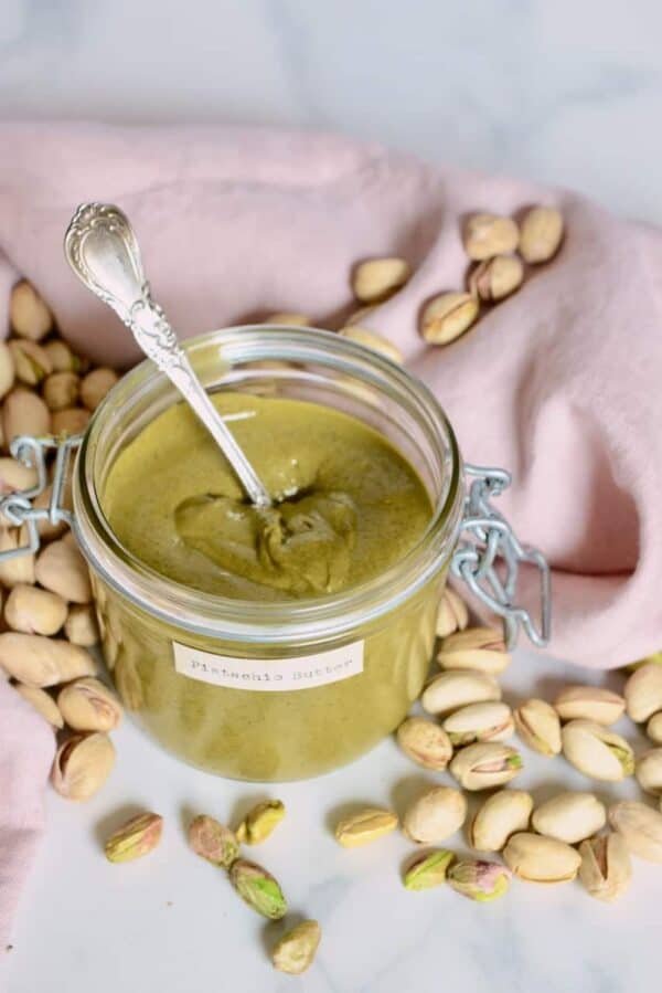 Two Ingredient Simple Homemade Pistachio Butter Alphafoodie