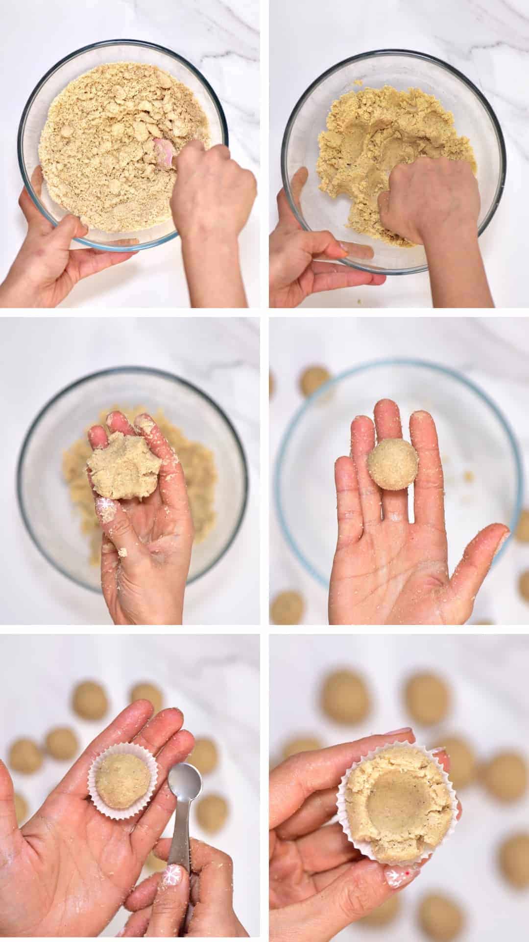 Steps to making the cookie base