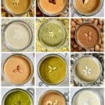 Twelve homemade nut and seed butters