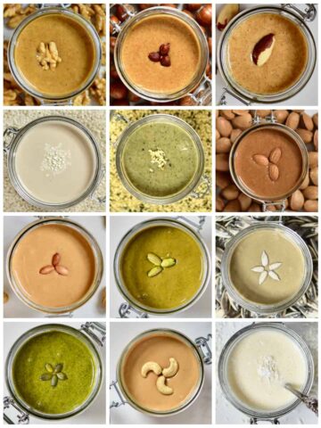 The ulitmate guide to homemade seed & nut butters with nut butter recipes, seed butter recipes and sections including what is nut butter, how to make nut butter, tips for perfect nut butter and the nut & seed butter recipes