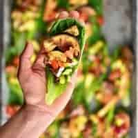 healthy mediterranean vegetable vegan salad wraps