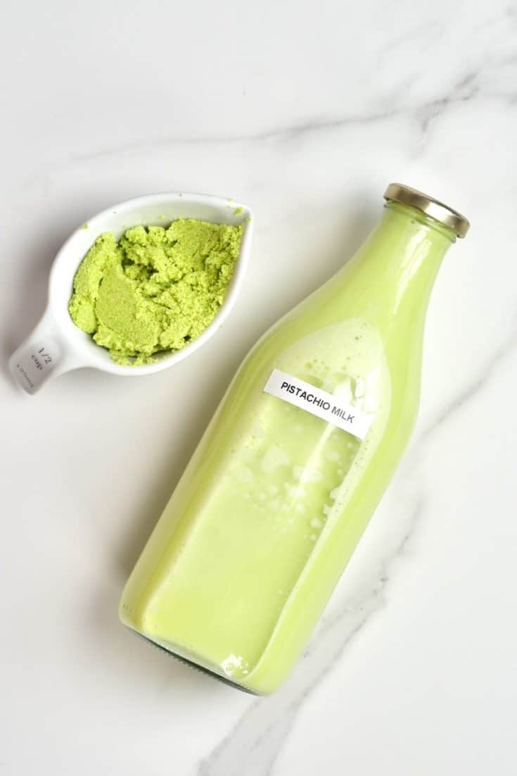 Simple DIY Homemade Pistachio Milk Alphafoodie