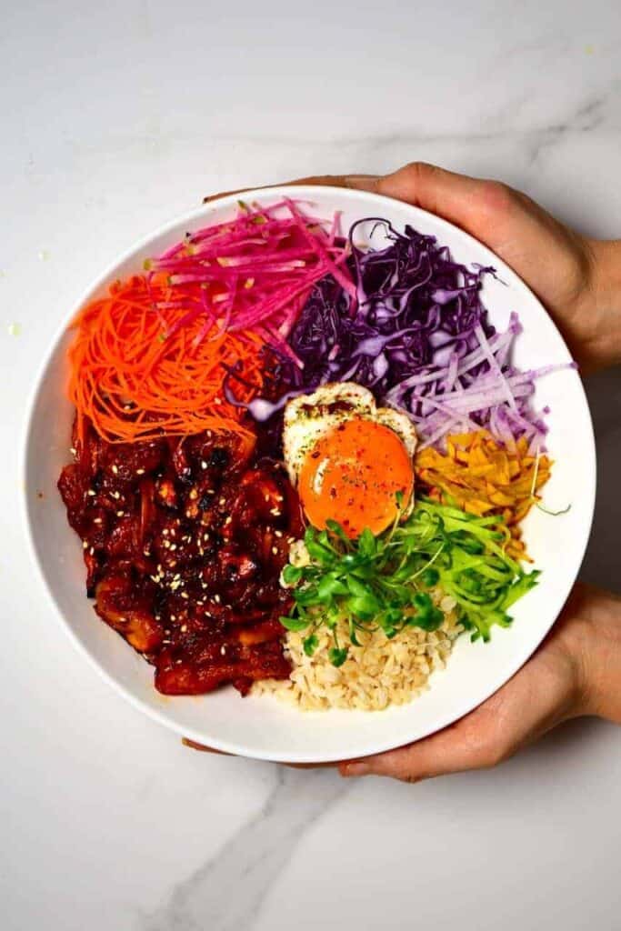 BBQ pulled jackfruit Japanese Donburi bowl ( rice bowl) Alphafoodie