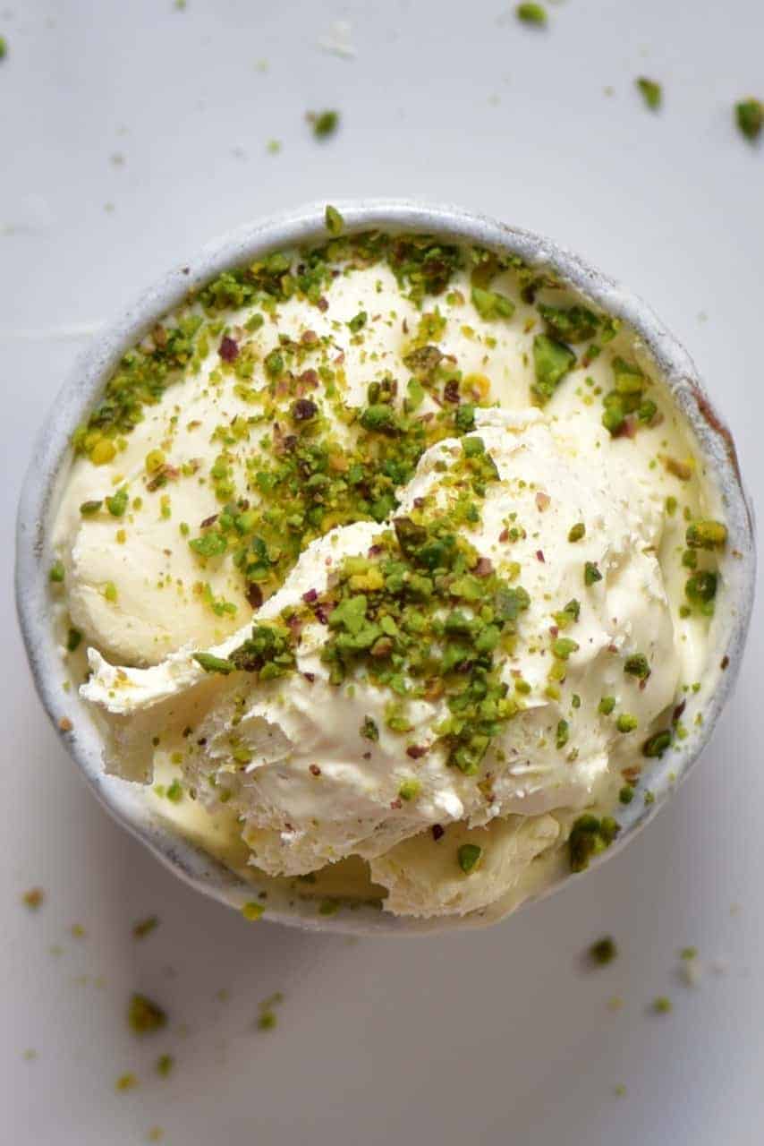 Close-up picture of soft serve ice-cream