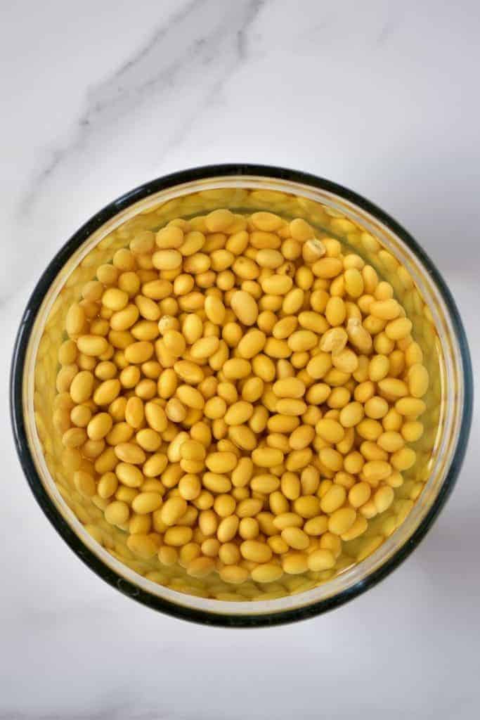 Soaked soy beans