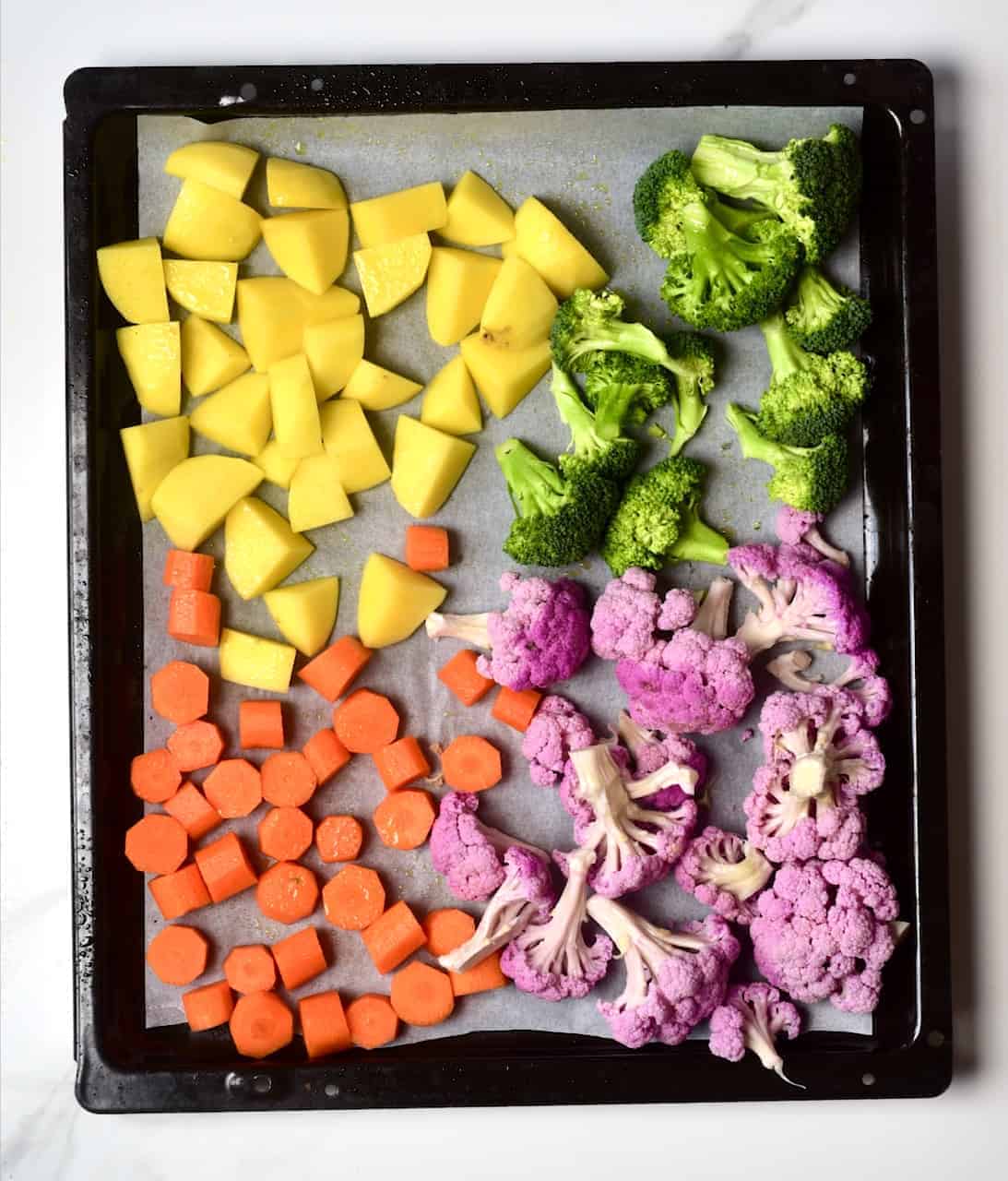 rainbow vegetables for roasting