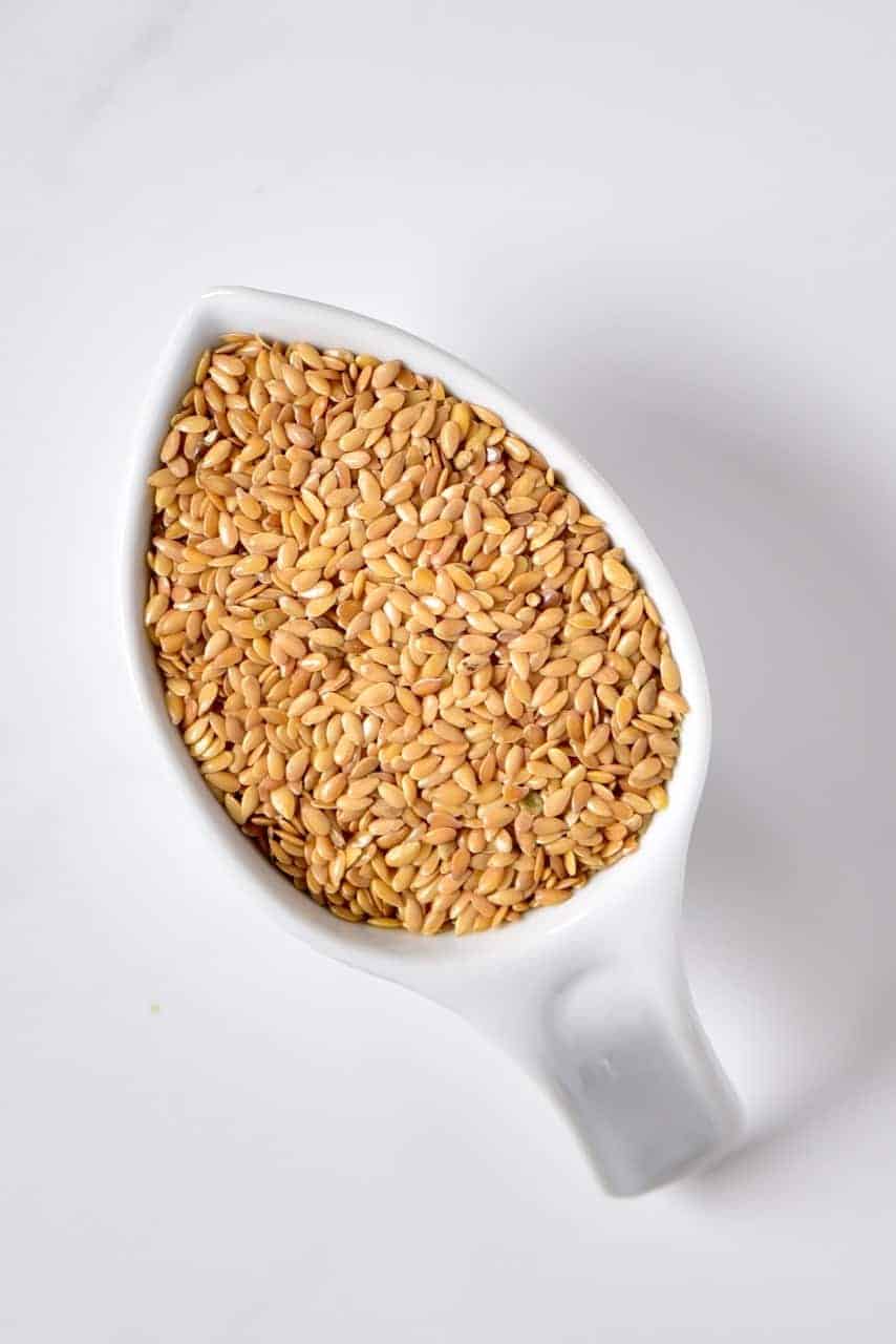 A cup of flaxseeds