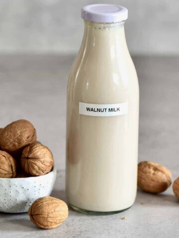 Walnut milk square photo