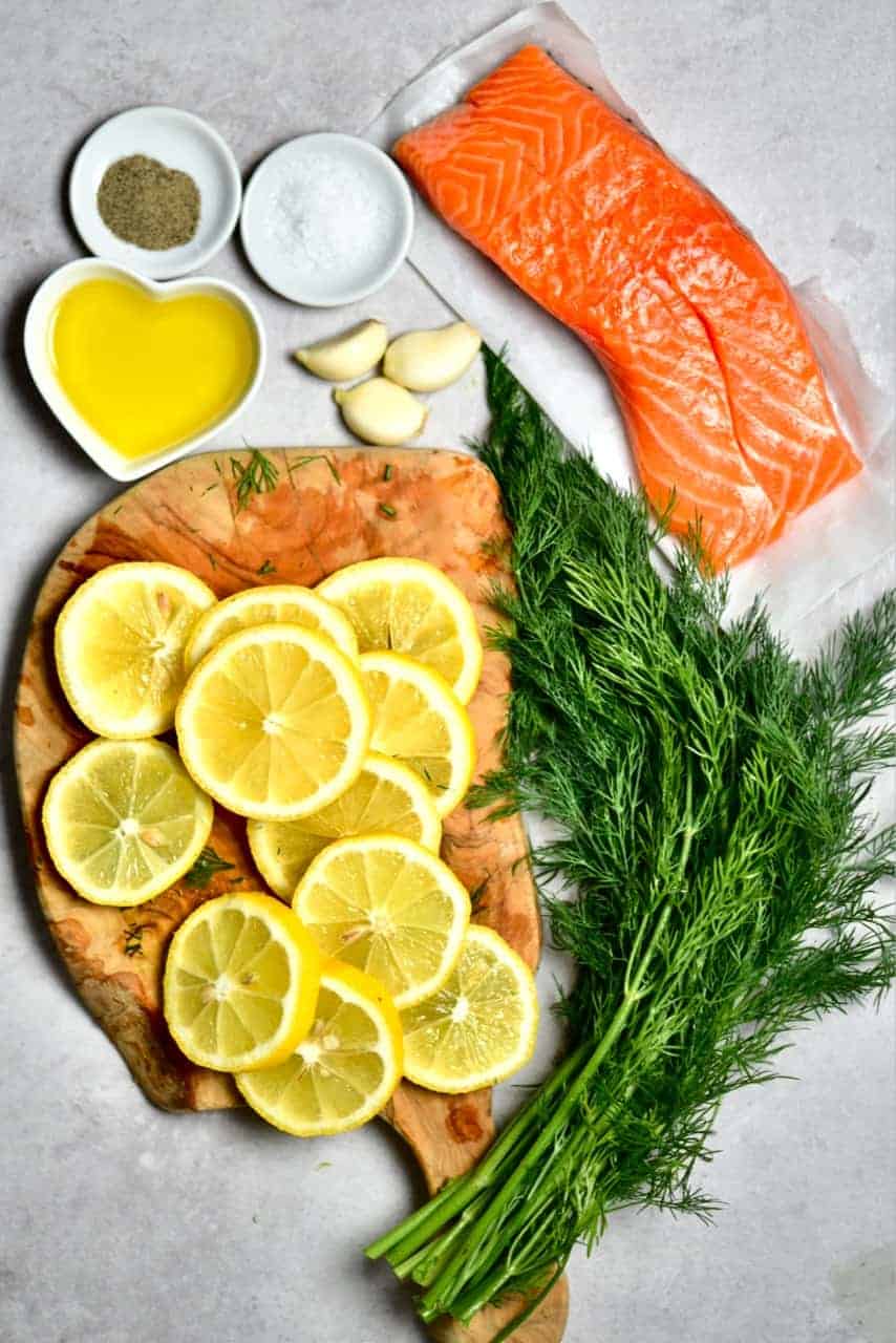 Ingredients for Baked Salmon