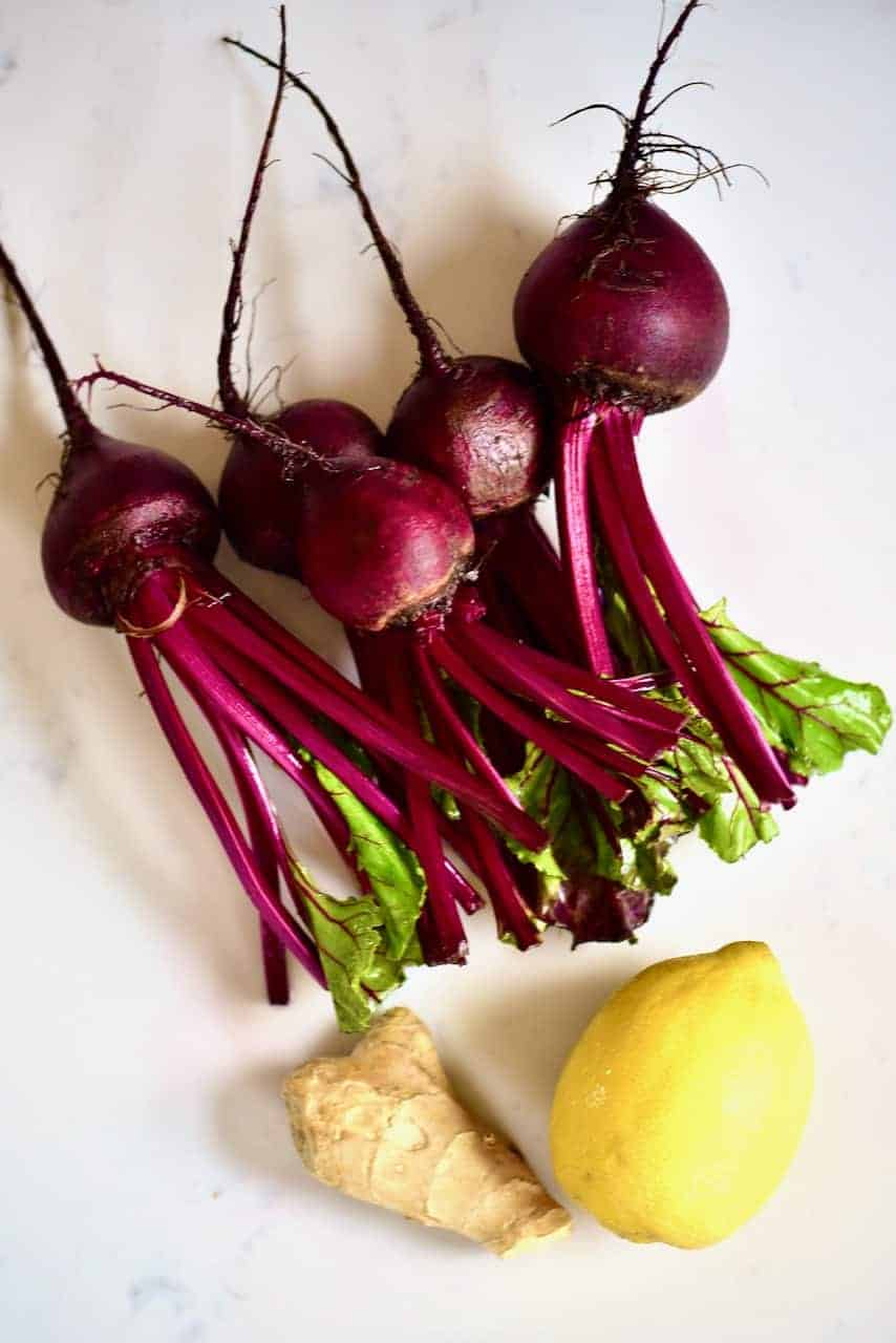Beetroots with ginger and lemon