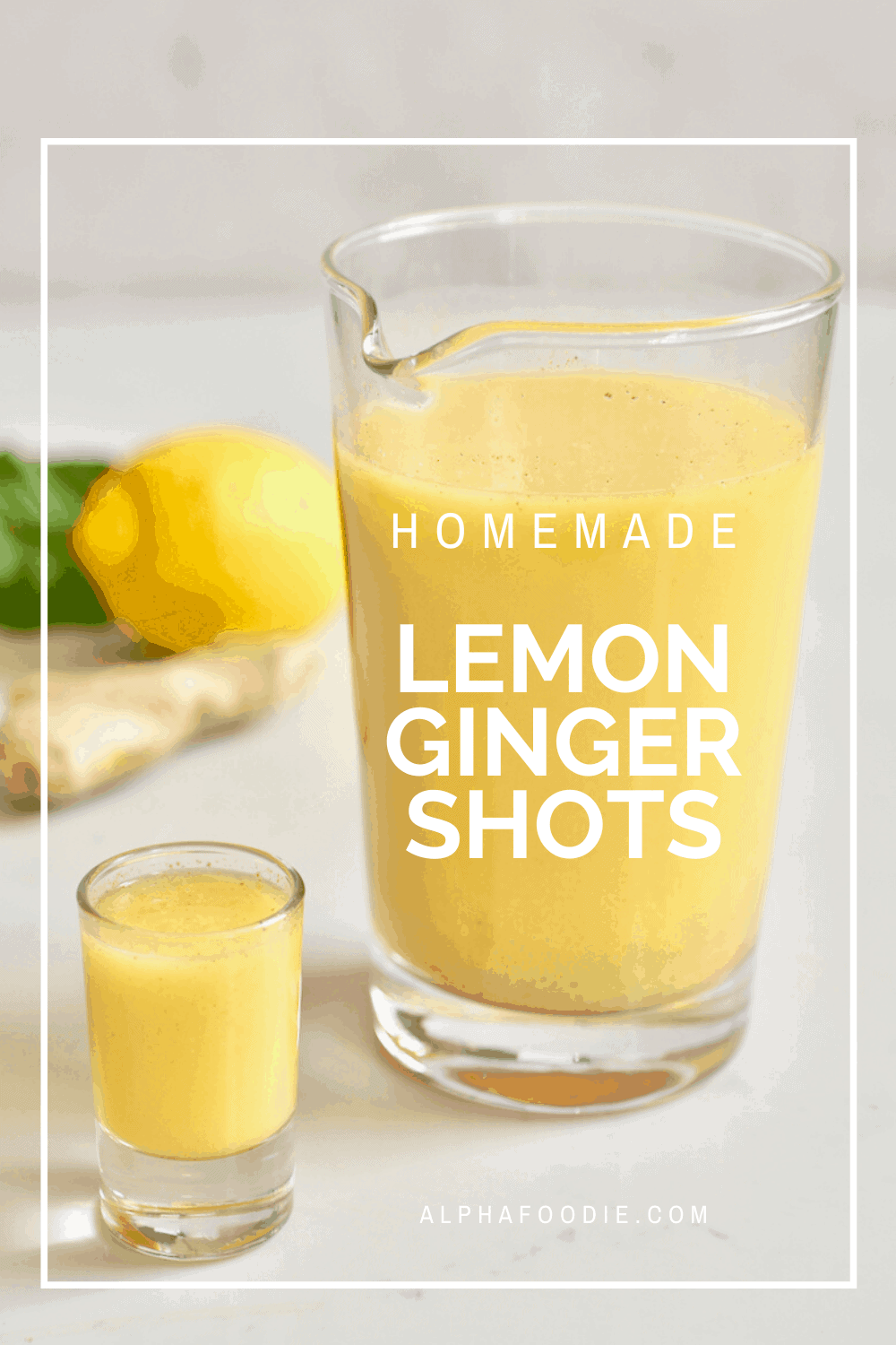 Ginger lemon shots