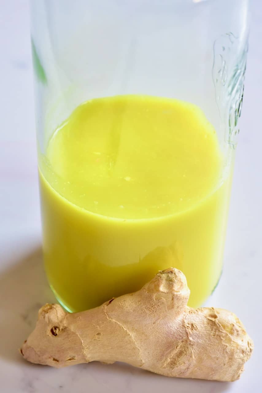 ginger shot with ginger root