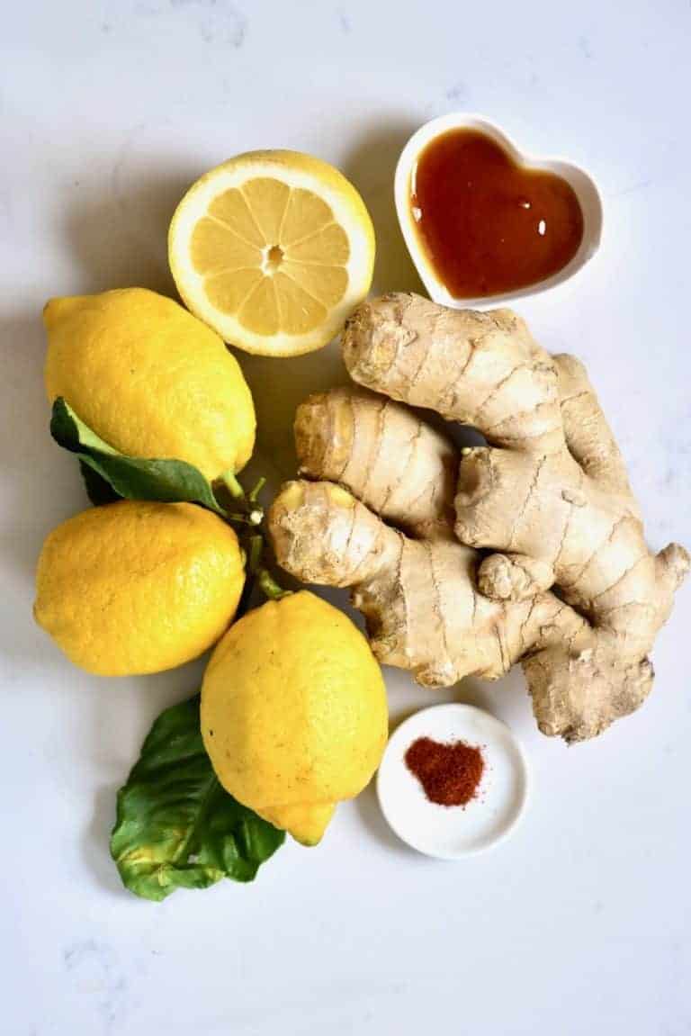 Lemon, Ginger and Cayenne Immunity Shots Alphafoodie