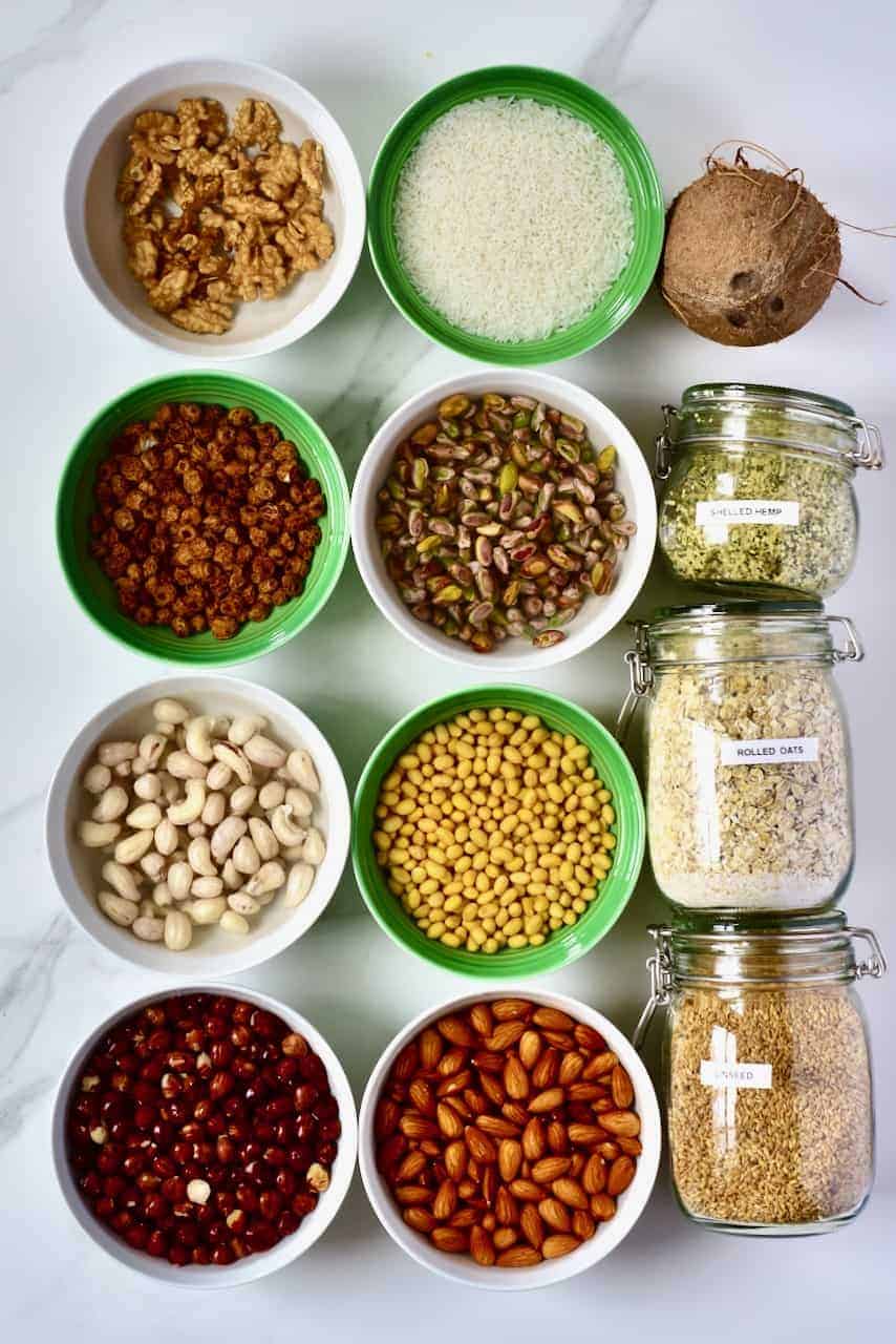 Nuts and seeds for homemade milks