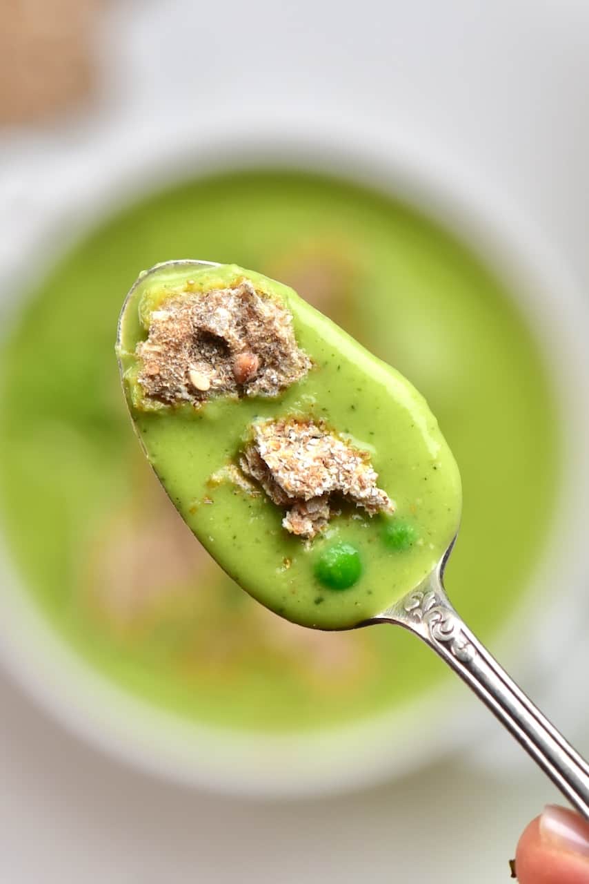 A spoonful of pea soup