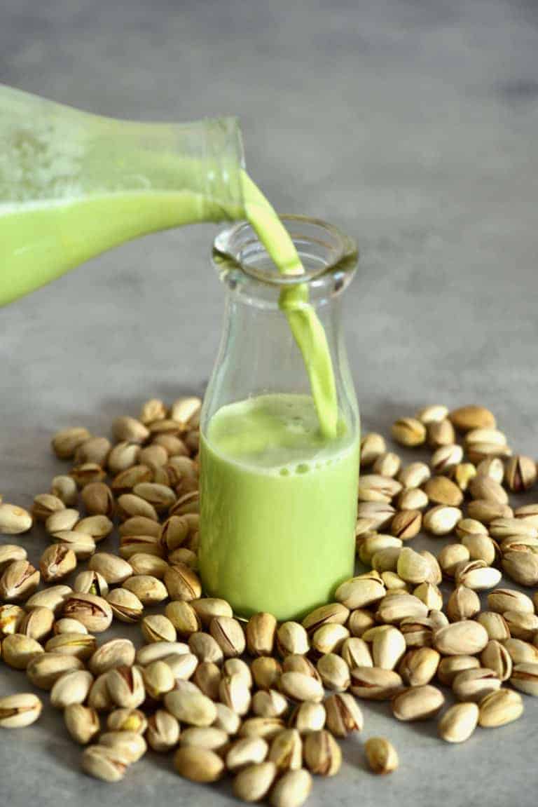 Simple DIY Homemade Pistachio Milk Alphafoodie