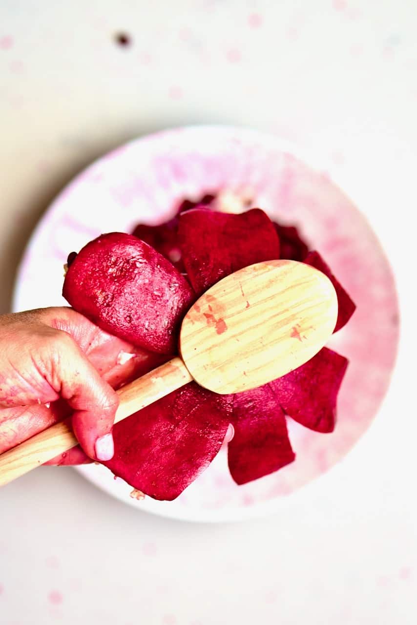 Deseeded pomegranate with seeds and flesh