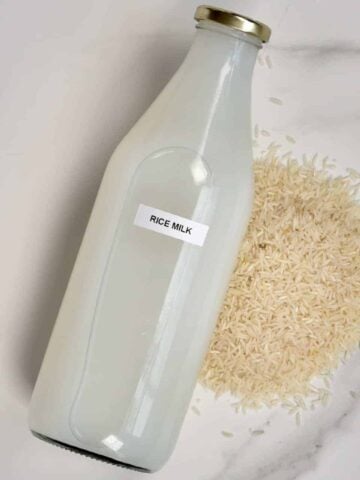 Rice milk square photo
