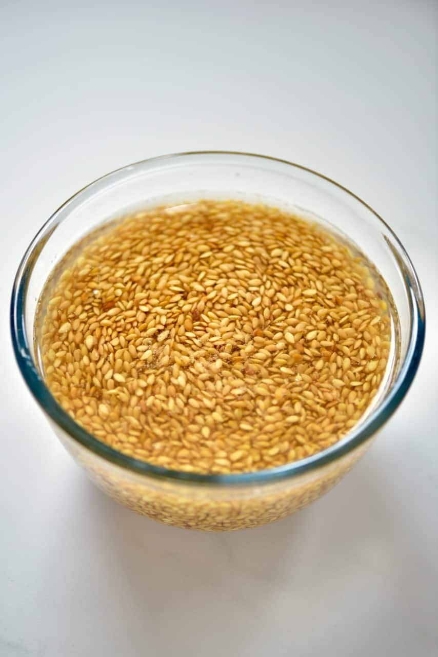 Soaked flaxseeds