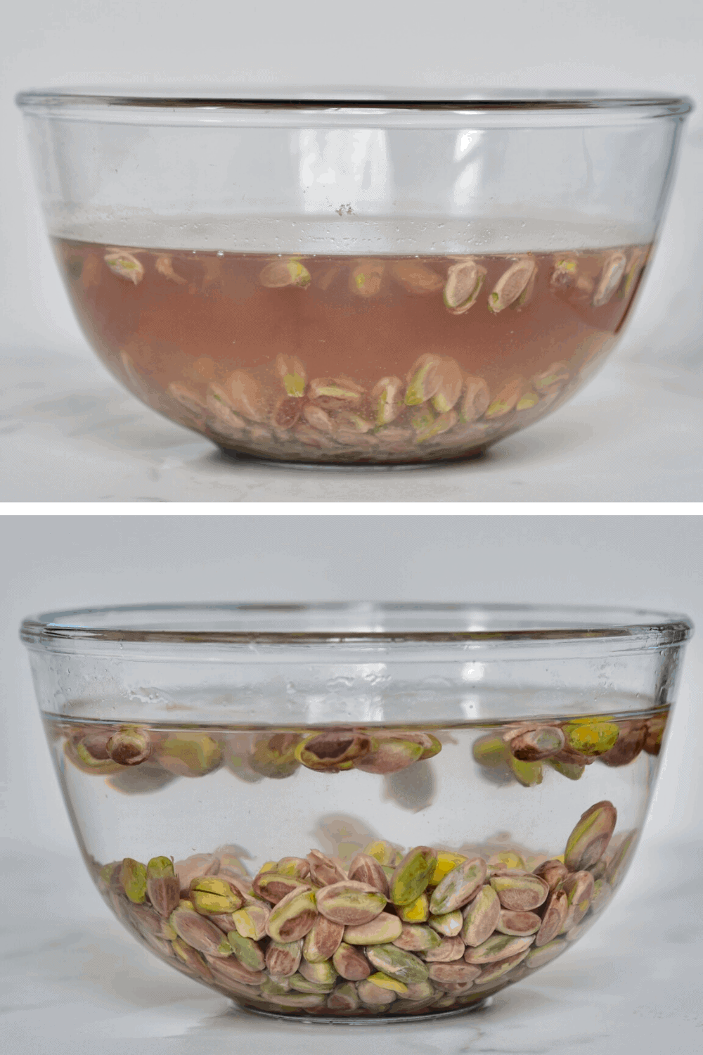 Soaked pistachios for dairy-free milk