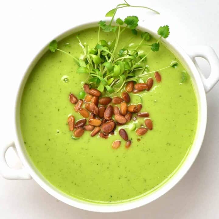 Simple Thai inspired pea soup