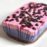 Square photo berry raw slice