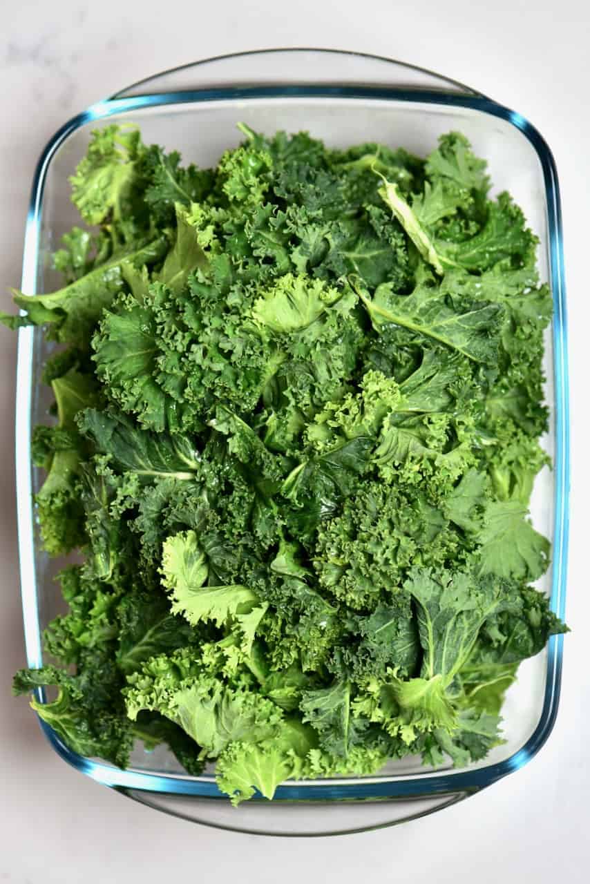 fresh Kale in a bowl