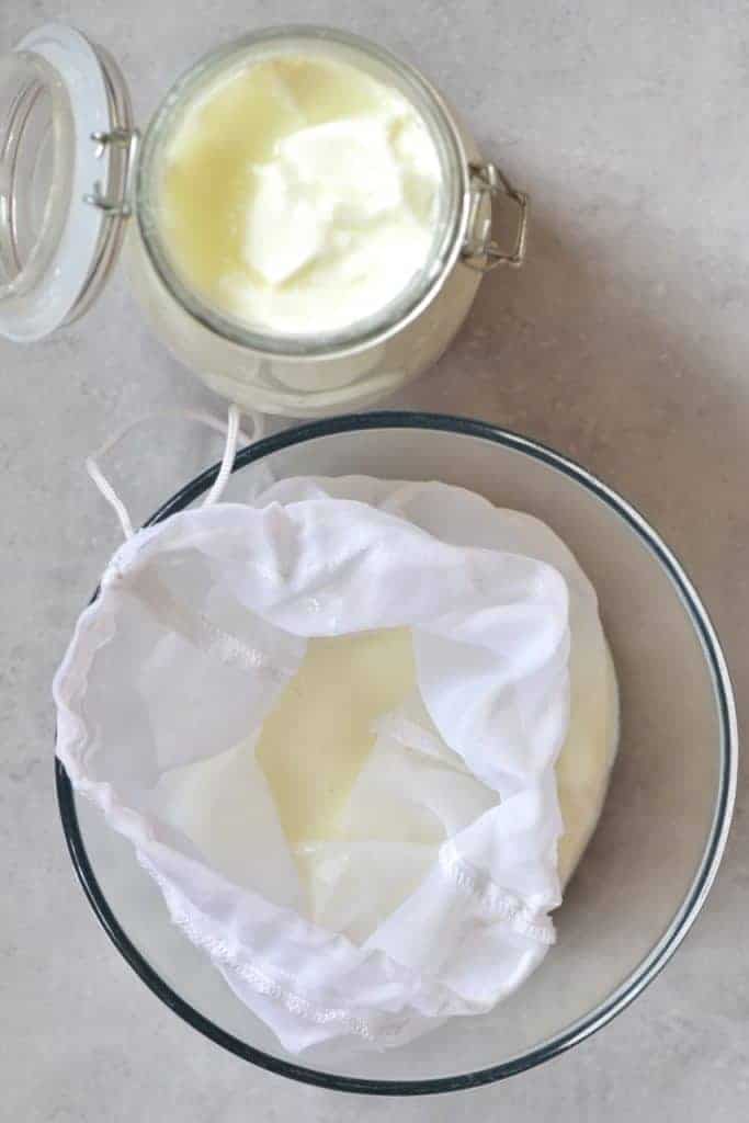 Yogurt to make labneh